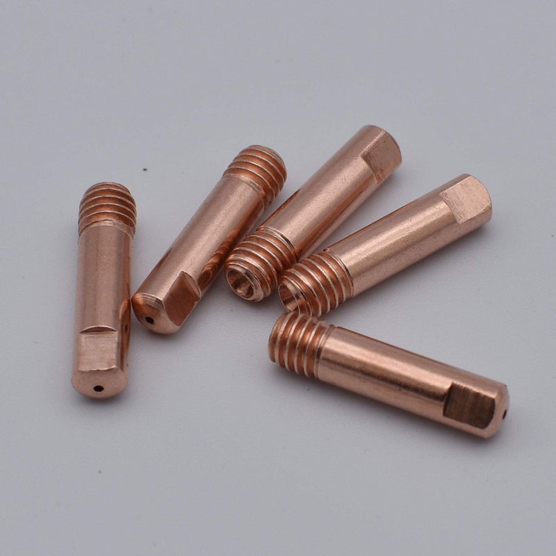 GZTIGWELD 20pk طرف الاتصال.023 ''و 0.6 مللي متر M6x25mm ملحق نحاسي لشعلة اللحام MB-15AK MIG/MAG - Image 3